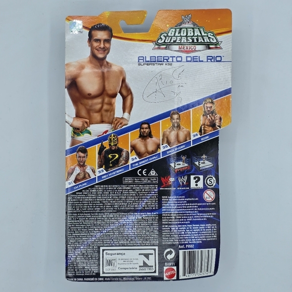 WWE Alberto Del Rio Global Superstars Mexico Wrestling Figure - Picture 3 of 6